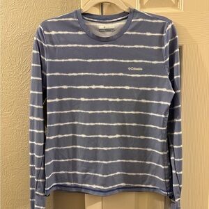 Columbia Blue Striped Long Sleeve Shirt